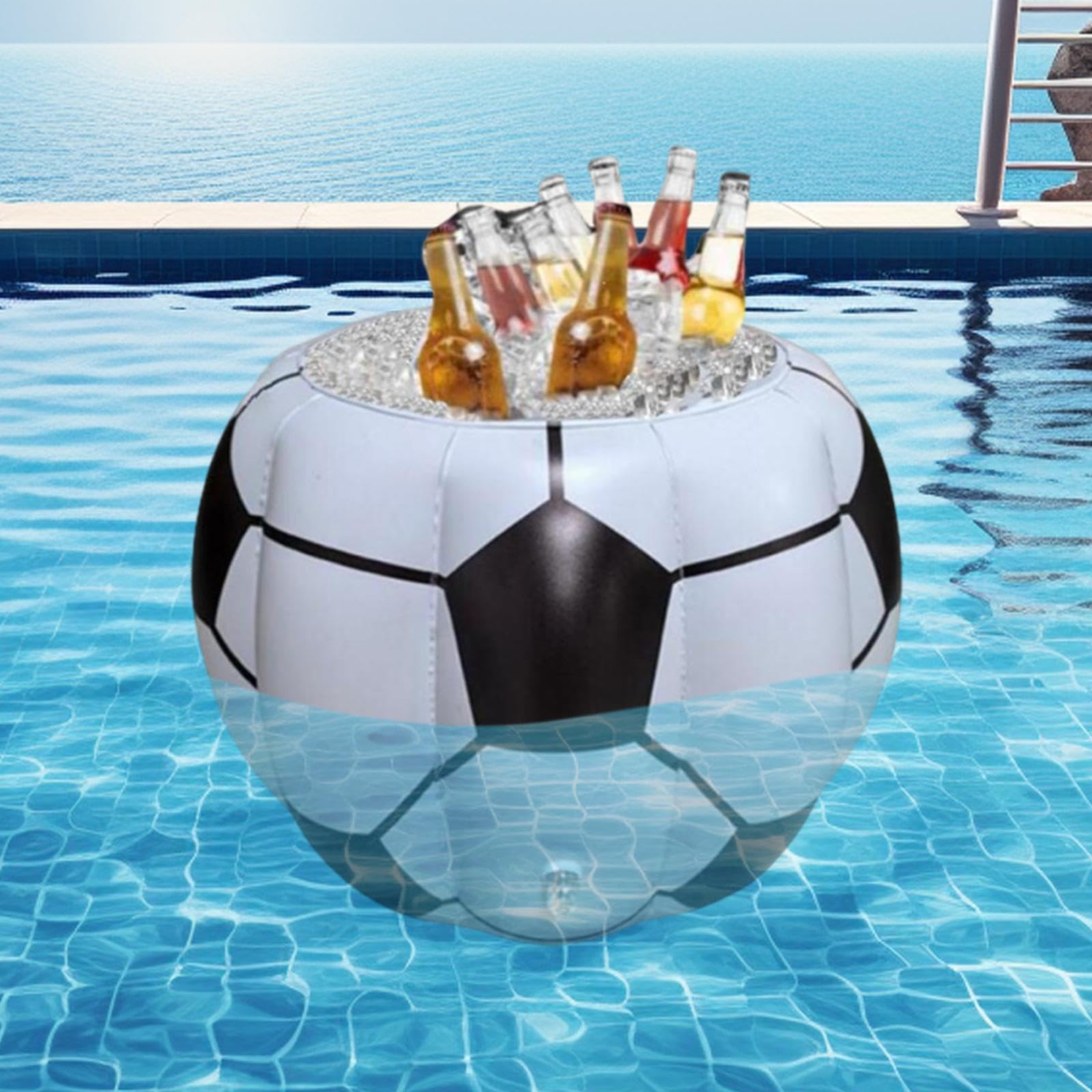 インフレータブルサッカークーラーギフト夏の誕生日のためのポータブルアイスホルダー