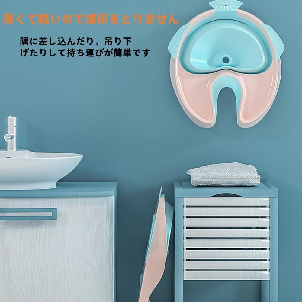 洗髪器 シャンプー洗髪器 洗髪槽 寝たまま洗髪 用洗髪槽 天然軽量素材 空気式 折り畳み可能 シャンプー 台 寝たきり者用/妊娠/入院/高齢者/子供 空気入れ付き 排水チューブホース付き []