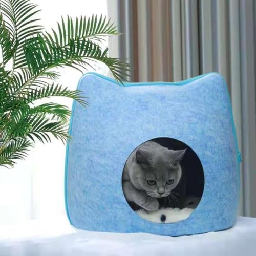猫住みか 猫臥榻 学生寄宿舎型 通気性お睡眠時間 臥榻 四季通じる 今めかしい 思わしい 好いたらしい猫耳型 愛玩動物寝袋 綿の敷き物付き添い人 ぐっすり眠れる あったか住みか 室内用 キャットハウス 洗える 猫臥榻 猫 秘密捜査員 猫寝床 家兎 猫犬小毛の荒物用 愛玩動物設備 (ともし火薄墨色,41*38*36糎)