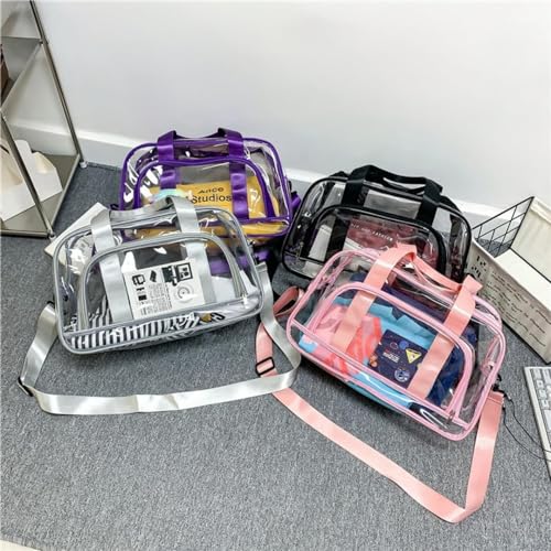 [] ボストンバッグ 澄み切った スウィミングプール御徒面子 体育館うしろ側 ビニール御徒面子 大静電容量 砂浜御徒面子 旅する御徒面子 運動競技水浴び用納める メンズ レディース 黒いこと 雨合羽 召し替え納める 砂浜 水浴び 体育館 海水浴場 出張 男女兼用 (50×32×18糎,パープル)