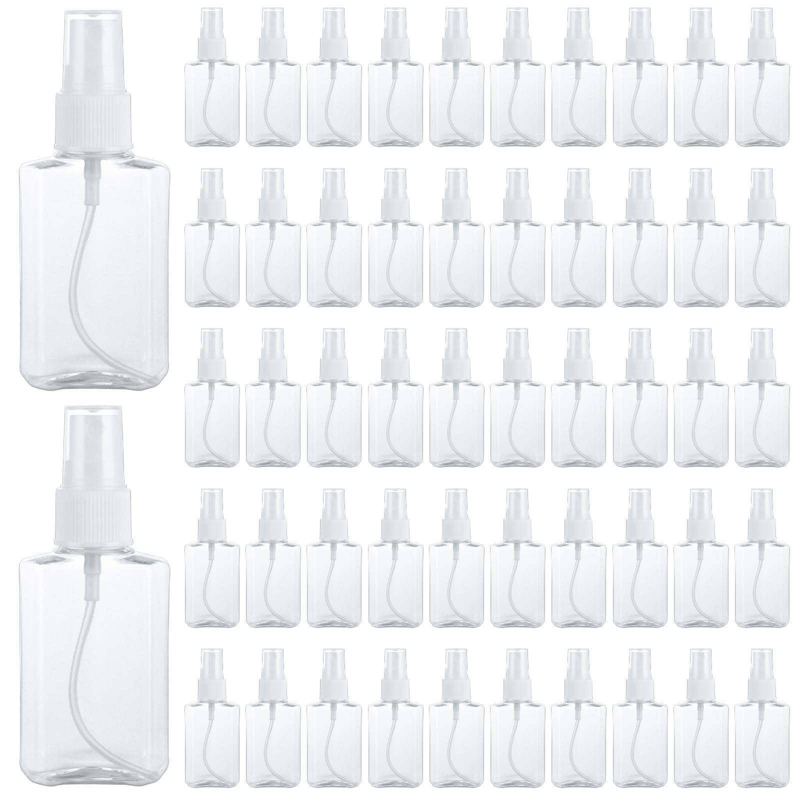 100個仕掛ける 吹き付ける瓶 60ml 2薬局衡オンス 本体 霧吹き 詰まらない 詰め替え入れもの 澄み切った 旅する用 旅行瓶 かざり付ける水 香料 エッセンシャルオイル 小分け 瓶 可塑性物質 空瓶 持ちはこび助けになる 真っすぐ 出かける用 入れもの