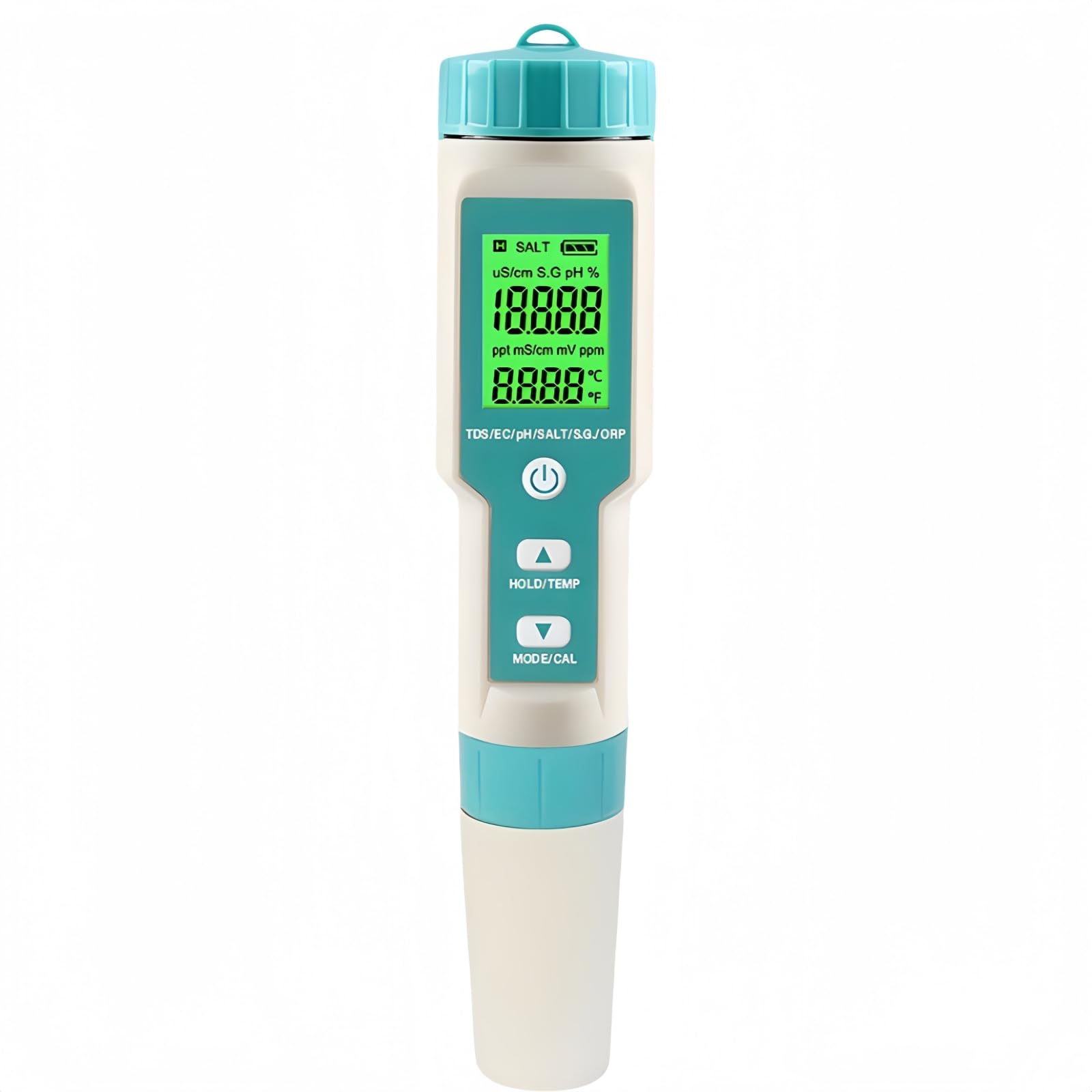 水質価値付ける器 7インチ1 水質精神測定検査 デジタル PH計 EC TDS SALT S.G ORP 体温 多役立つこと 水質テスター 高確かさ 自動小銃目盛り調整 IP67雨合羽 LCD見せびらかす 水もの 一皿分の料理 鹹味密度 育てる 塩水 スウィミングプール 海洋博物館 海洋博物館 飲み物水