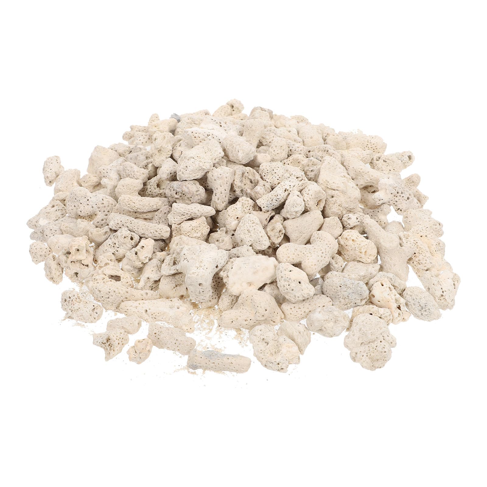 サンゴ砂 水槽 ろ過材 2個セット 天然 サンゴ石 レイアウト ストーン 飾り石 アクアリウム 金魚 熱帯魚 観賞魚 底砂 濾過 フィルター 3cm 500g｜ハッピージョイフルマーケット