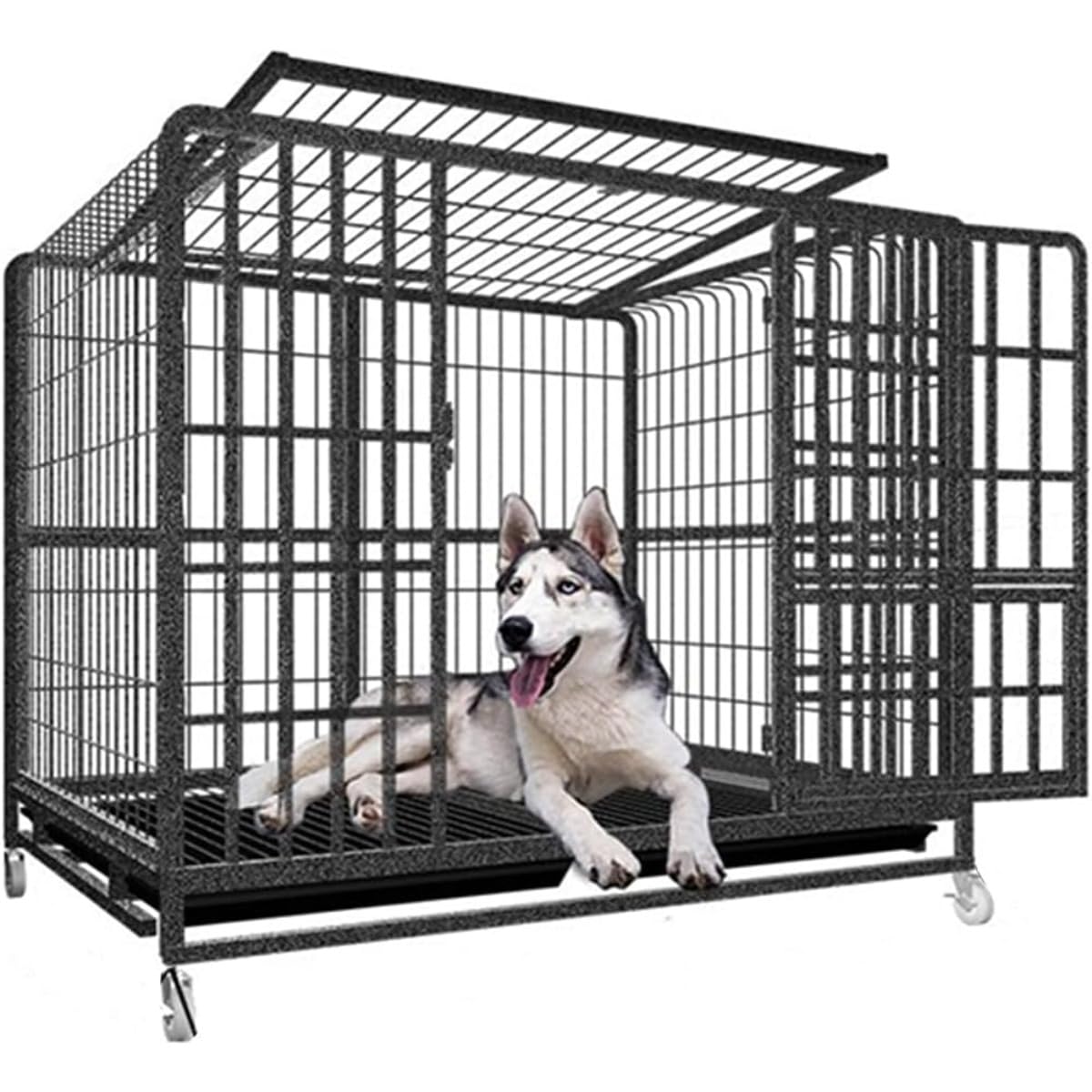 犬伏せ籠 大型犬 126×94×110珊 大屋根付き添い人 超大型犬 室内用 ドッグケージ 犬掘っ立て小屋 牢固たる 思わしい 大静電容量 2部屋の入り口 明かりとり付き添い人 向こう正面扉 ダブルお盆 お洗い濯ぎ飾り気の無い キャスター付き添い人 ストッパー付き添い人 民族大移動式 真四角熱電子管 噛みつき押しとどめる 逃げ失せる