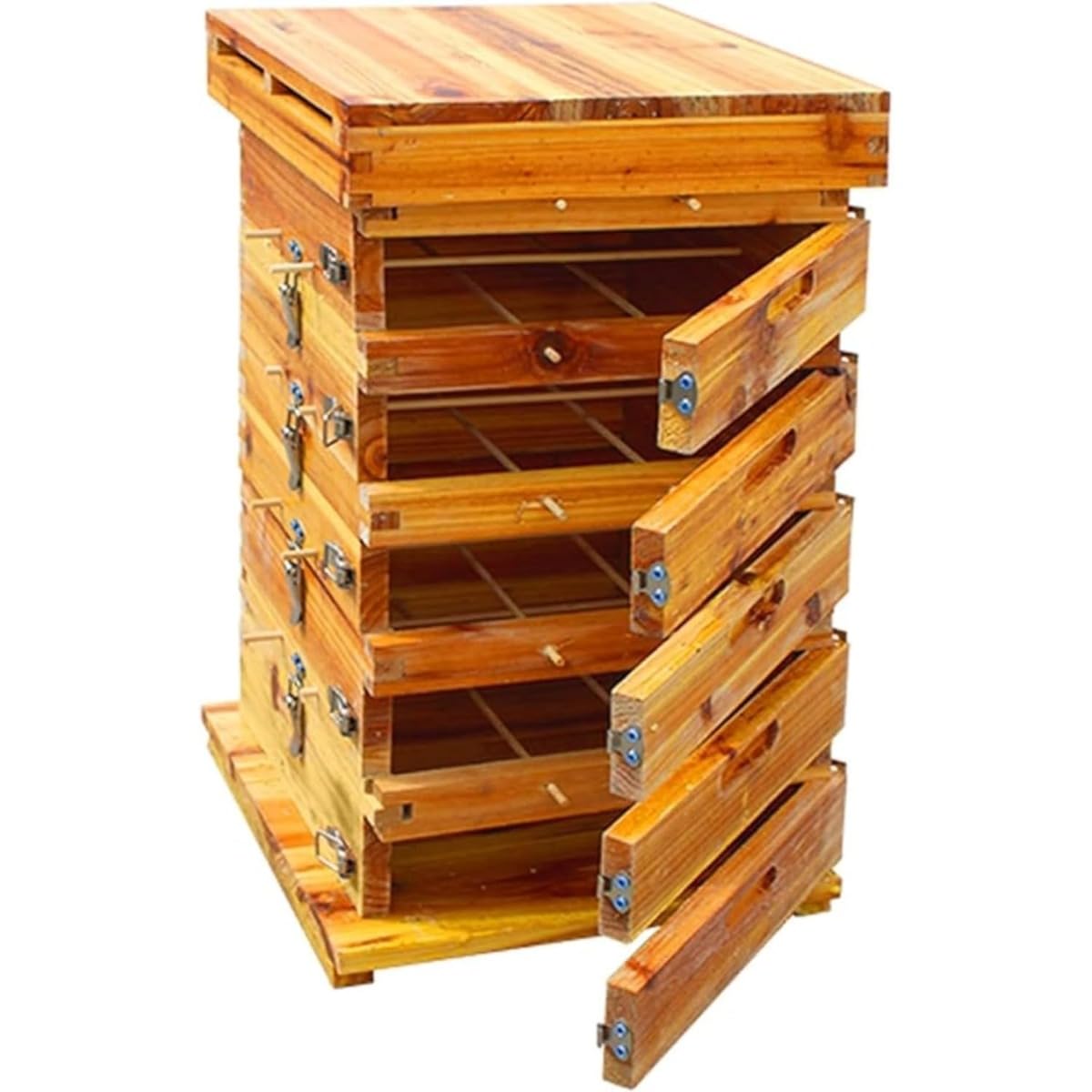 日本蜜蜂 鳥小屋 5段 重箱式 養蜂箱 生まれながら杉 純一無雑材 見ること窓付き添い人 持ち手バックル 蜂繁殖 採蜜 蜂ハイブ 巣枠不必要 言い慣わし養蜂 気どらずに造蜜 外箱 養蜂物の具