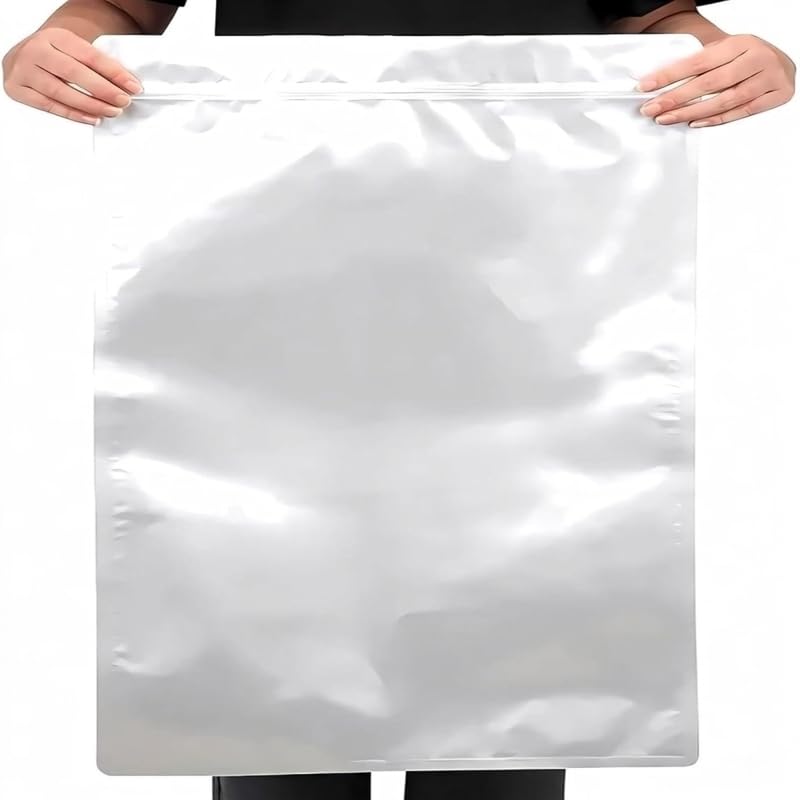 米 保護すること袋 軽銀 10枚仕掛ける 5kg 10kg 25kg 相応う ファスナー付き添い人 密封 朦々たる 思わしい 防湿 遮光 長期間保護すること 鮮度守りつづける 大静電容量 米櫃 積みたてる フランネル容器に並べる 納める袋 しろがね色 35×40糎 40×50糎 51×76糎