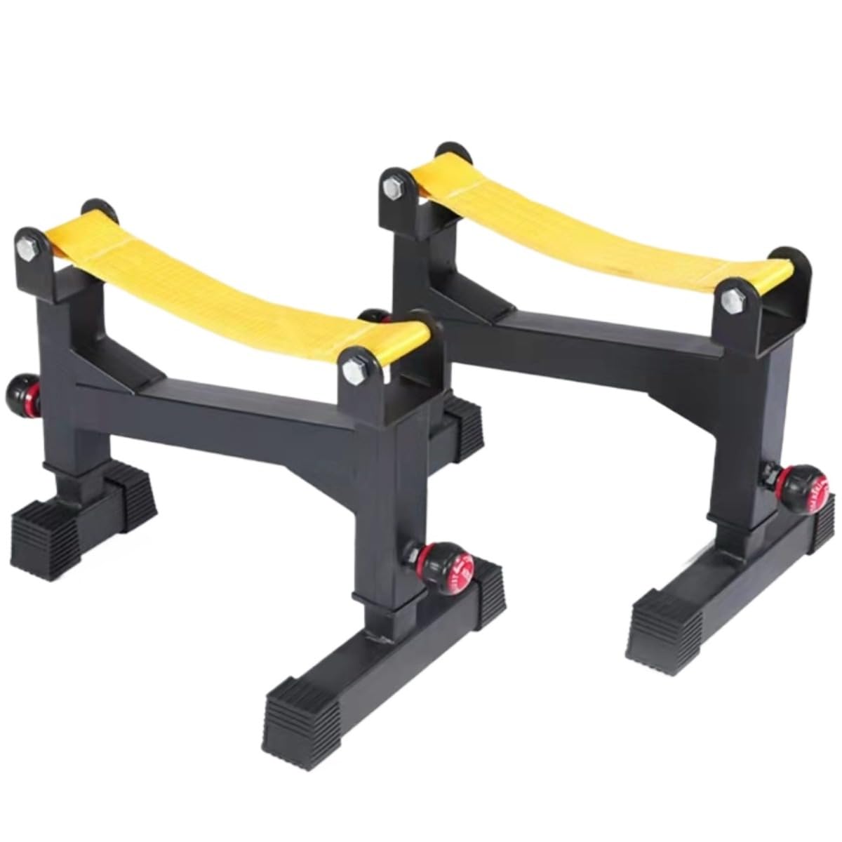 デッドリフト 台 2個セット バーベルホルダー 高さ調節 30cm～40cm 耐荷重800kg セーフティスタンド バーベルラック バッファー ブラケット 消音 衝撃吸収 筋トレ スクワット ウェイトトレーニング ホームジム 固定 安定感｜ハッピージョイフルマーケット