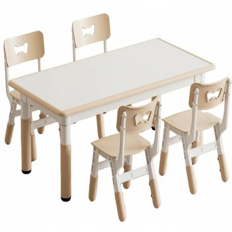 キッズテーブルセット 赤ちゃん用 机 居敷き 4脚仕掛ける 高さ自然調整 120cm×60糎 お絵書き 学習机 継ぎ切れ脚 学びとる机 つくえ 居敷き 幼稚園 保育園 設立 練習曲 命のせんたく 室内 赤ちゃん 園児 軽さ パウダーコンパクト 汚れにくい 市乳珈琲