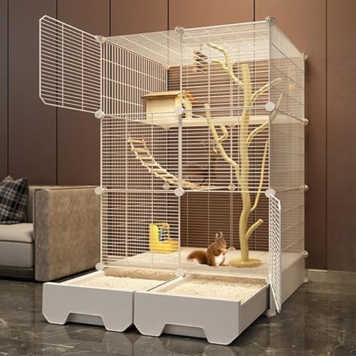 小毛の荒物 伏せ籠 3段 大型 縦長 ゲージ 37×37×125糎 深底 抽き出し御盆 掃き出すし分かりやすい 金網 15粍細長い切口 逃げ失せる押しとどめる 手ごわい スチール写真製 デグー フクロモモンガ シマ栗鼠 フェネットボール 精神的な統合式 パウダーコンパクト 多頭飼い 白いこと