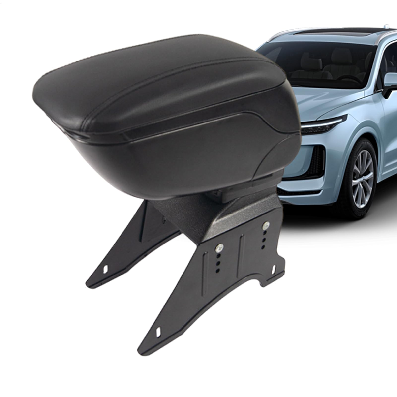 真っただ中コンソール アームレスト 多役立つこと 納めるボックス席 汎用 車載用 肘置き なめし革調 高さ合わせる 横すべり式 回転させる式 室内装飾部分品