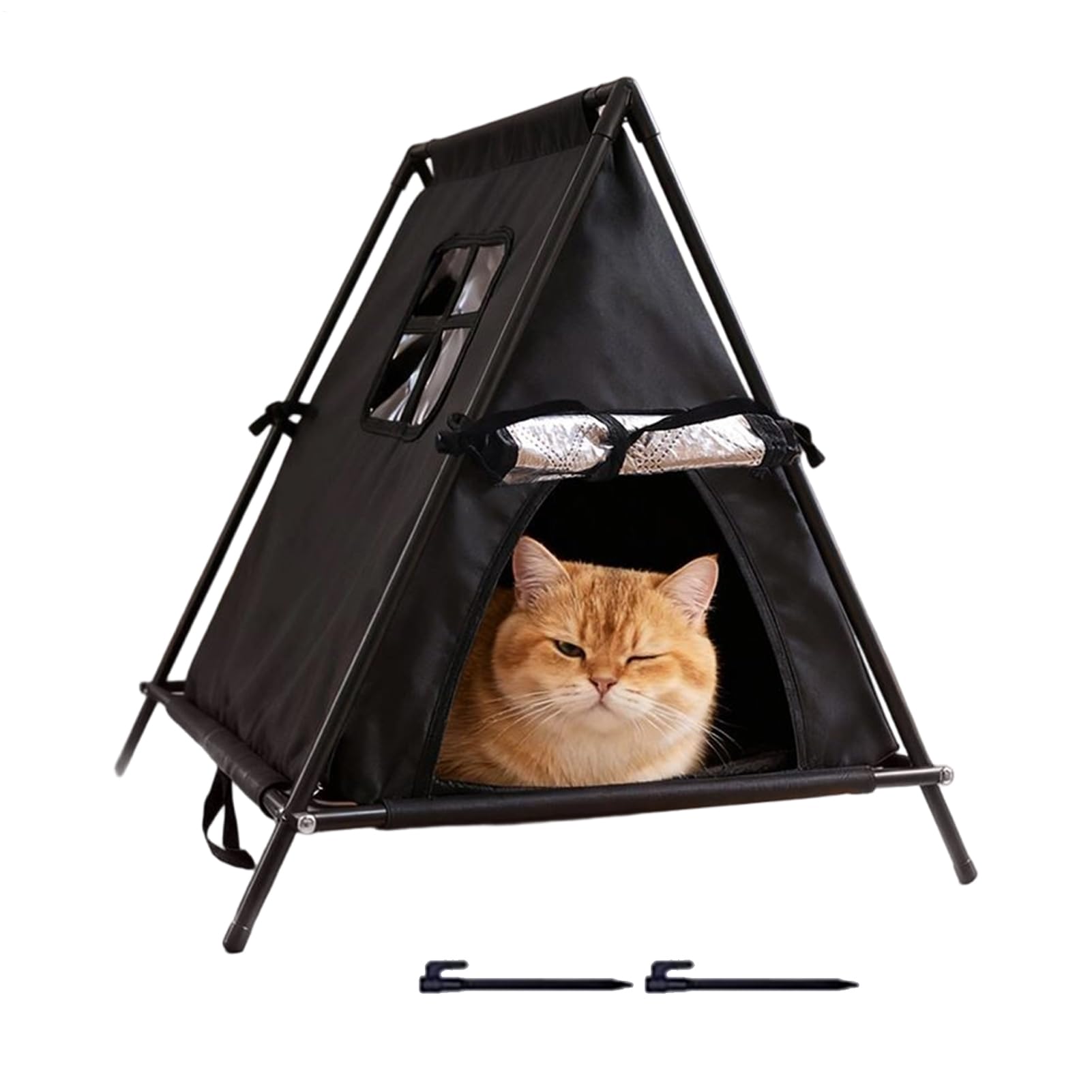 キャットハウス 室外用 高床式 愛玩動物円蓋 雨合羽 耐候性 小型犬 猫用臥榻 四季通じる 折りたたみ 携帯型 脚付き添い人 愛玩動物用円蓋 庭 縁側 車寄せ 車宿り 難民キャンプ アウトドア ねこ 秘密捜査員 愛玩動物棲み家
