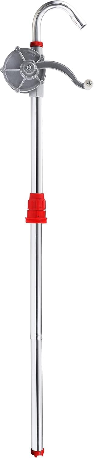 オイルポンプ ドラム缶用 ハンドロータリータイプ 30/ ポータブル 給油ポンプ ハンドポンプ 灯油 軽油 重油適用 (ハンドロータリー式)｜ハッピージョイフルマーケット