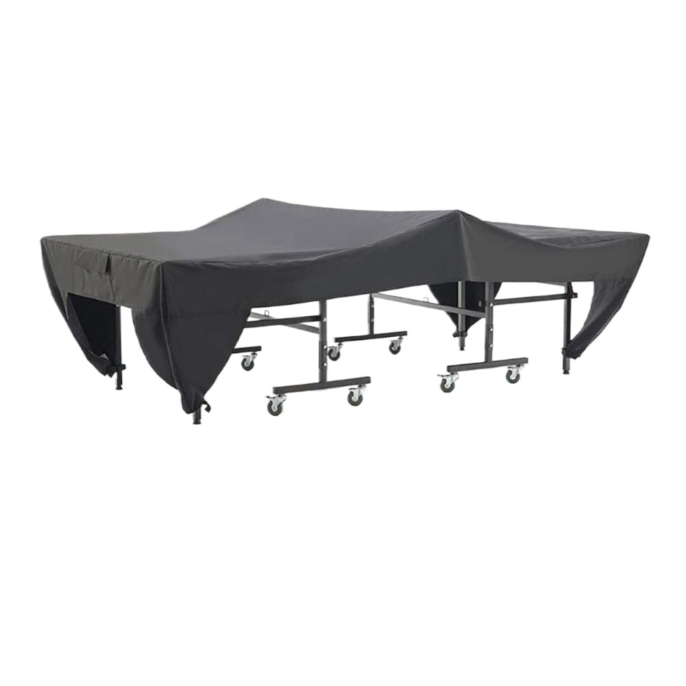 ピンポン台覆いかぶせる 110x60x30in 420Dオックスフォード 撥水 防塵 防汚 屋内 室外 兼用 折りたたみ ピンポン台 防御すること覆いかぶせる 時刻表庭球 落ち込み押しとどめる 納める衣嚢付き添い人 耐久性 黒いこと ベージュ