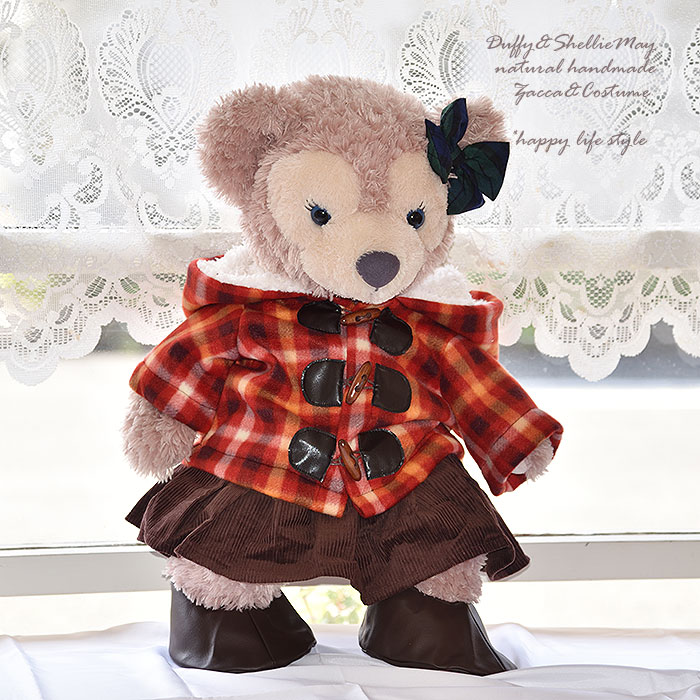 ダッフィー　シェリーメイ　ダッフルコート ダッフィー シェリーメイ ぬいぐるみ ダッフルコート - メルカリ