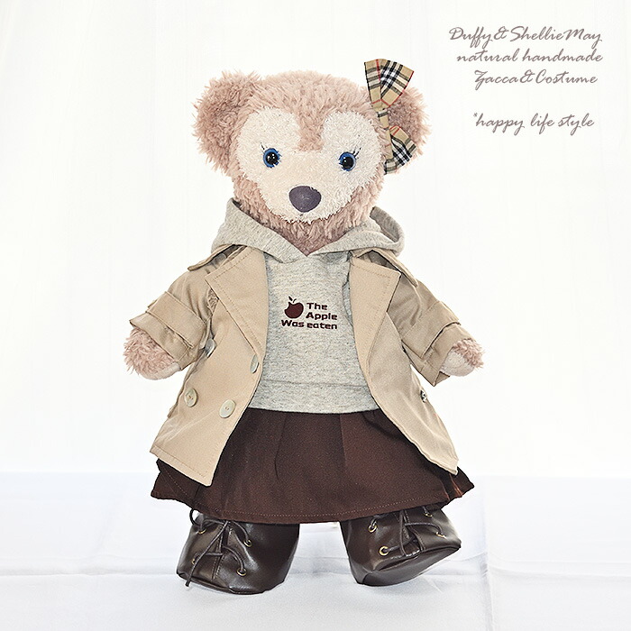 ダッフィー シェリーメイ コスチューム グッズ Sサイズ　43cm　可愛いおでかけ服　トレンチコート　カジュアルセット　od165