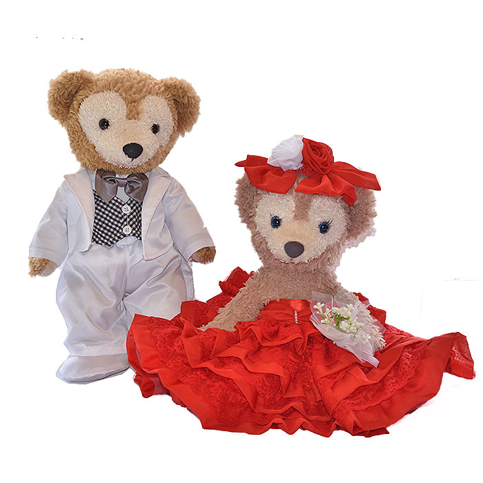 送料無料 ウエルカムベアに ダッフィー シェリーメイ コスチューム Sサイズ43cm ウエディングドレス 12a タキシード 14f セット Wd56 ぬいぐるみ別売 服 洋服 グッズ 手作り Lojascarrossel Com Br