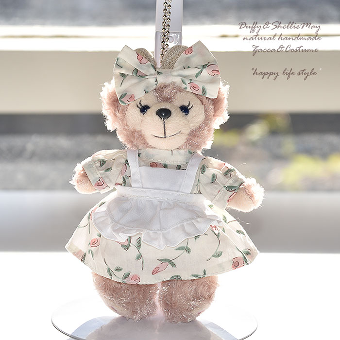 楽天市場】赤ドットエプロンワンピ! バッジサイズダッフィーシェリー