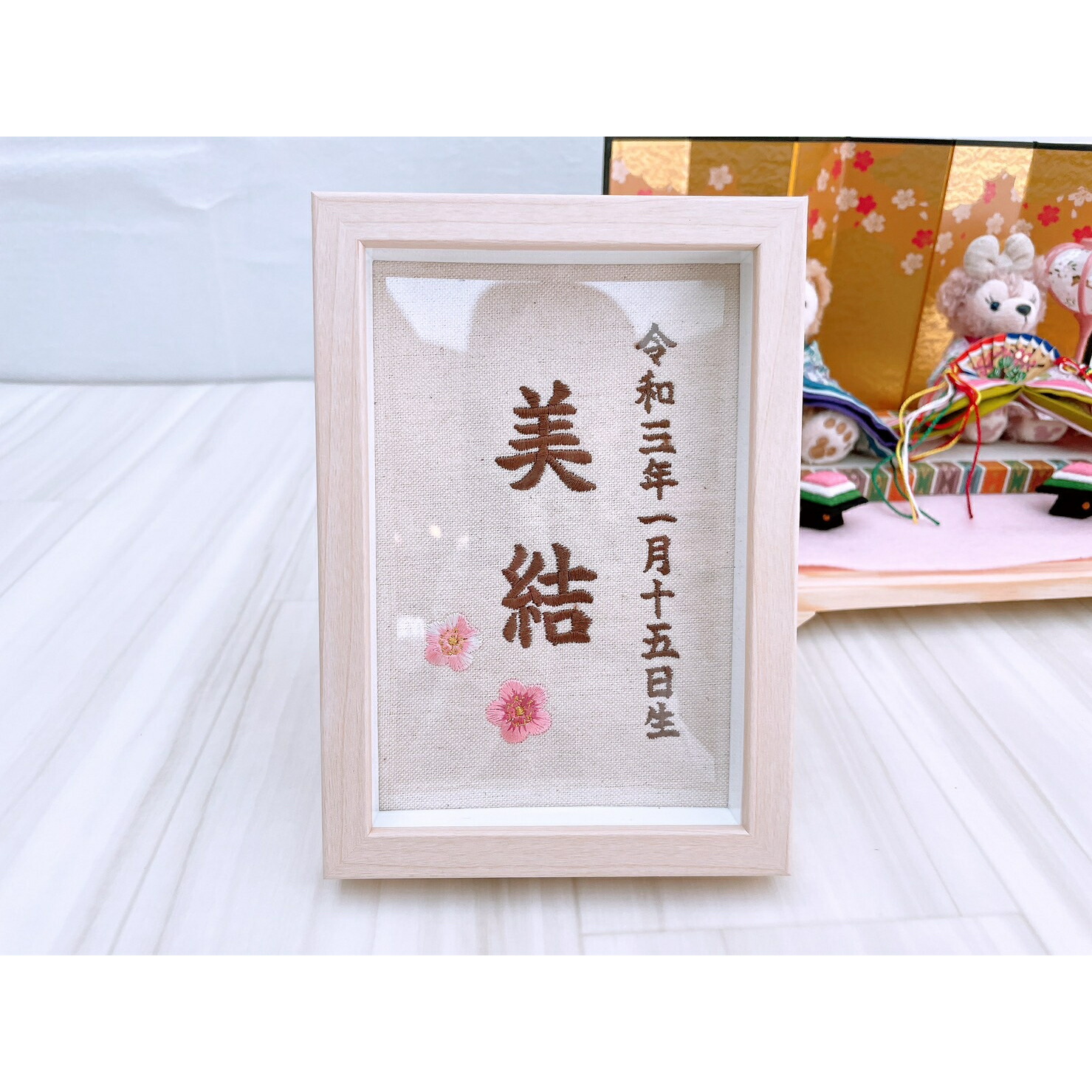 ダッフィー＆シェリーメイ　雛人形　ケース付き　ハンドメイド 楽天市場】贈り物に♪お雛様セット ダッフィー シェリーメイ