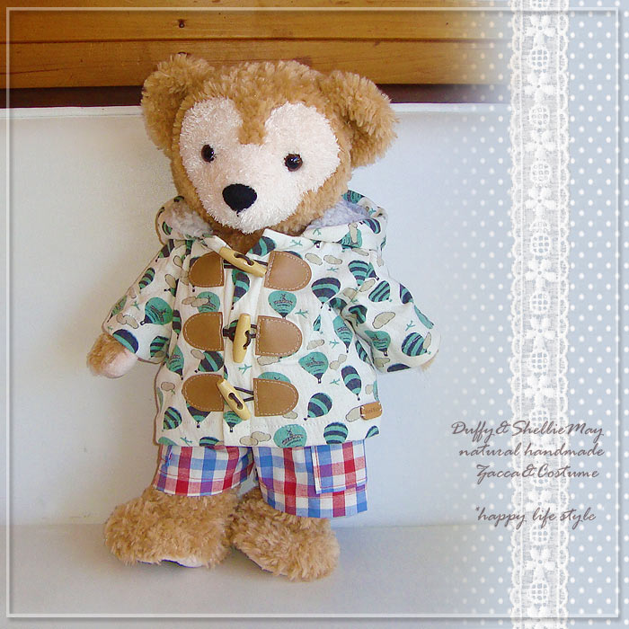 ダッフィー　シェリーメイ　ぬいぐるみ　ダッフルコート ダッフィー シェリーメイ ぬいぐるみ ダッフルコート - メルカリ