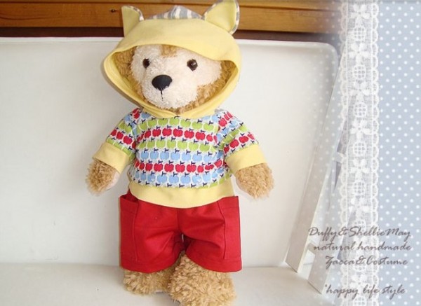 Sサイズ ダッフィー、シェリーメイ用 Pコートコスチュームセット ダッフィー&シェリーメイのピーコートがかわいいコスチューム