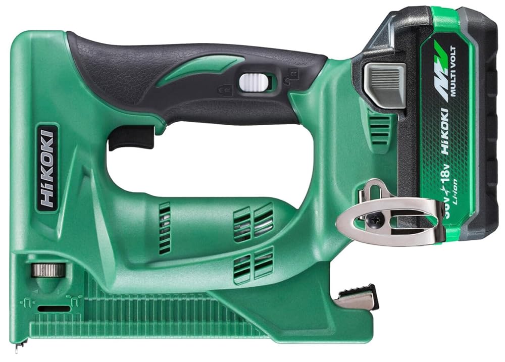 HiKOKI(ハイコーキ) 18V 充電式タッカ CT線対応 ステープル幅12mm 蓄電池・充電器・ケース付 N18DSL(LXPKZ)|ハッピーライフスタイルショップ