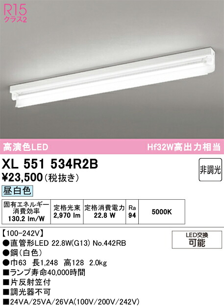 XL551534R2B ODELIC オーデリック 【メーカー直送】 ﾗﾝﾌﾟ別梱包 NO442RB 40S/N/34/G13/R90｜ハッピーライト店