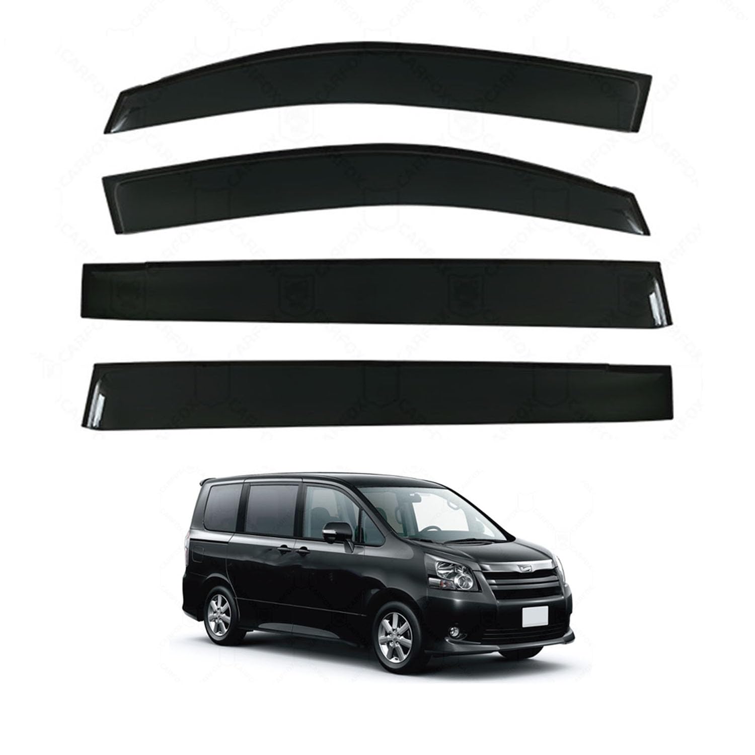 に適用 トヨタ ノア R70 2007-2013 専用 ドアバイザー 車用レインガード 厳選アクリル製 防雨性 風切り音軽減 カスタムカーパーツ サイドバイザーセット 日よけ対策 通年使用 車外装備品 傷防止 簡単装着 視界を遮らない 結露除去 雨天走行｜ハッピーラッキーショップ