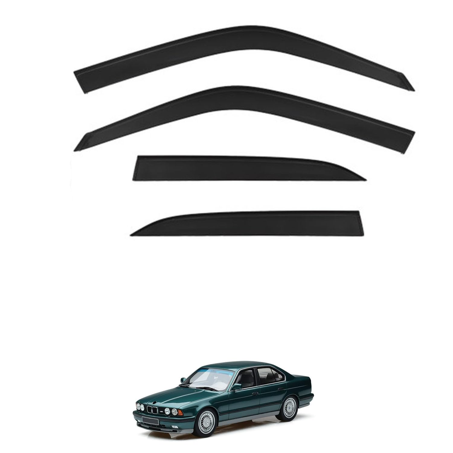 に適用 BMW 5シリーズ セダン E34 1989-1995 専用 ドアバイザー 車用レインガード 厳選アクリル製 防雨性 風切り音軽減 カスタムカーパーツ サイドバイザーセット 日よけ対策 通年使用 車外装備品 傷防止 簡単装着 視界を遮らない 結露除去 雨天走行｜ハッピーラッキーショップ 8,469円