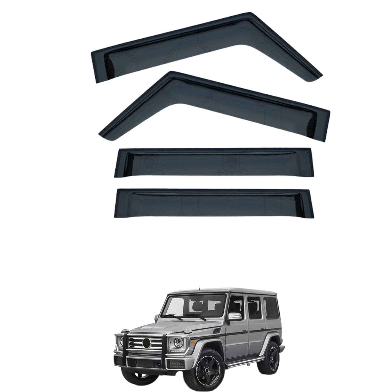 に適用 ベンツ Gクラス W463-1 2004-2018 専用 ドアバイザー 車用レインガード 厳選アクリル製 防雨性 風切り音軽減 カスタムカーパーツ サイドバイザーセット 日よけ対策 通年使用 車外装備品 傷防止 簡単装着 視界を遮らない 結露除去 雨天走行｜ハッピーラッキーショップ 7,919円