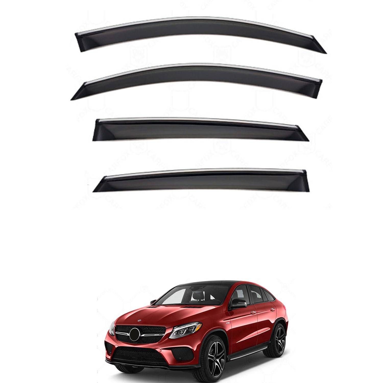 に適用 ベンツ GLE クーペ C292 2015-2019 専用 ドアバイザー 車用レインガード 厳選アクリル製 防雨性 風切り音軽減 カスタムカーパーツ サイドバイザーセット 日よけ対策 通年使用 車外装備品 傷防止 簡単装着 視界を遮らない 結露除去 雨天走行|ハッピーラッキーショップ