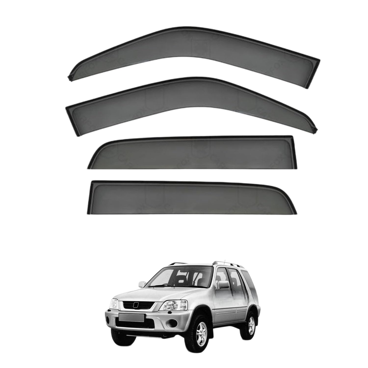 に適用 ホンダ CR-V RD1-RD2-RD3 1995-2001 専用 ドアバイザー 車用レインガード 厳選アクリル製 防雨性 風切り音軽減 カスタムカーパーツ サイドバイザーセット 日よけ対策 通年使用 車外装備品 傷防止 簡単装着 視界を遮らない 結露除去 雨天走行｜ハッピーラッキーショップ
