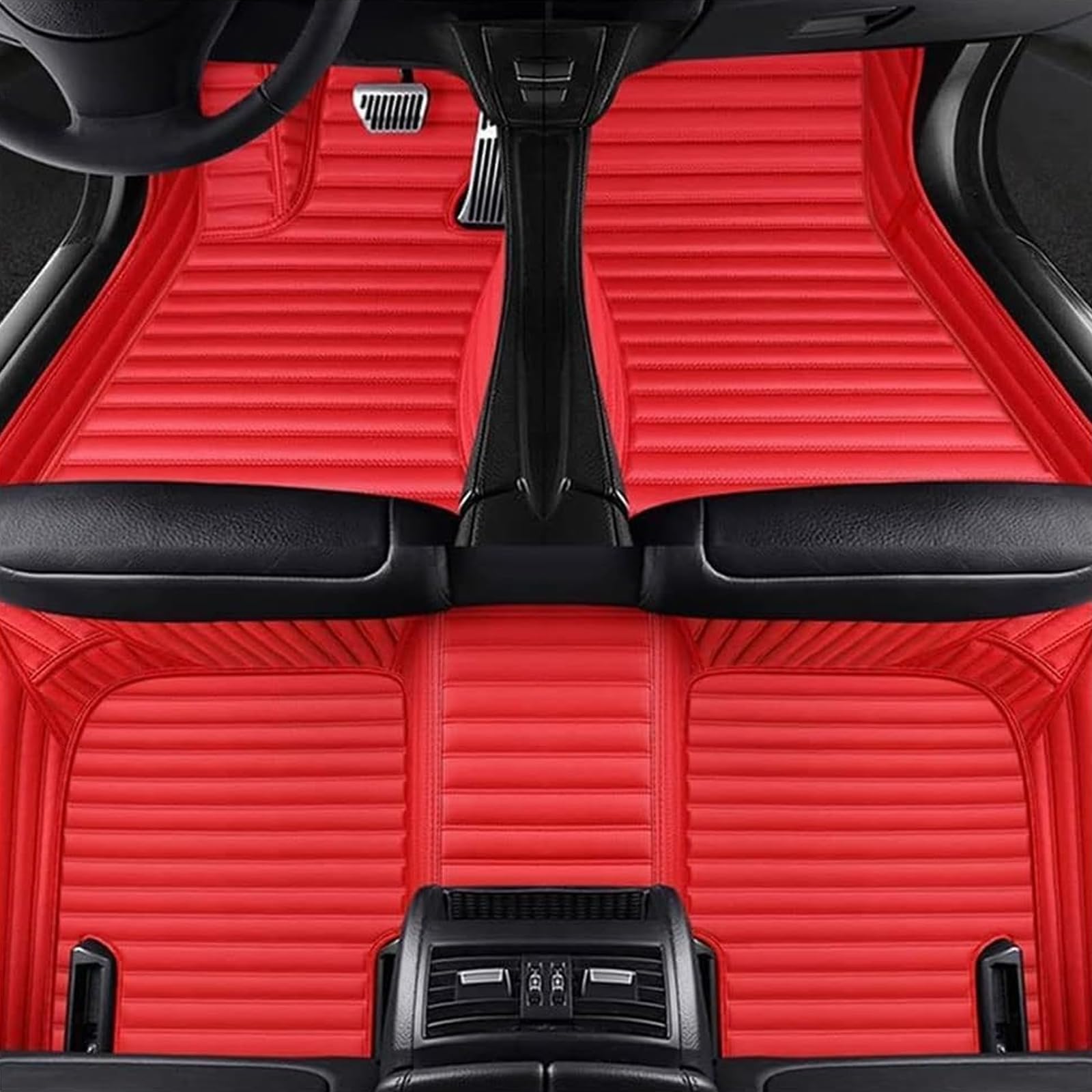 に適用するトヨタ新型RAV450系XA50型2019年4月~現行ガソリン車カスタムカーフロアマット、車用レザーライナーカーペットセット、オールウェザー防水滑り止めフルカバー保護フロント?リア列足元用オールシーズン汚れに強い車内インテリアパーソナライズアク｜ハッピーラッキーショップ