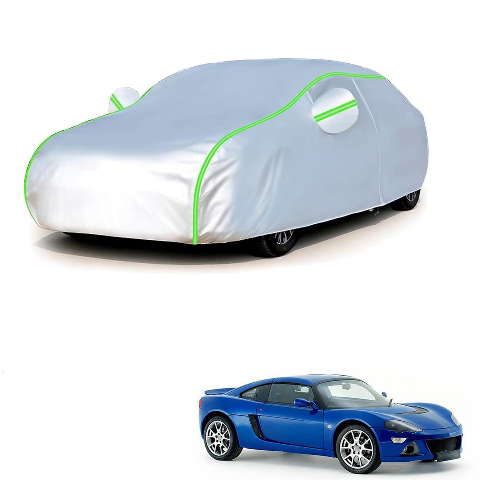 ロータス ヨーロッパ 2006年7月～2011年5月 専用 全天候対応自動車カバー 紫外線防止 雨対策 防風 防水 傷防止 反射ストリップ 収納袋 保護カバー｜ハッピーラッキーショップ