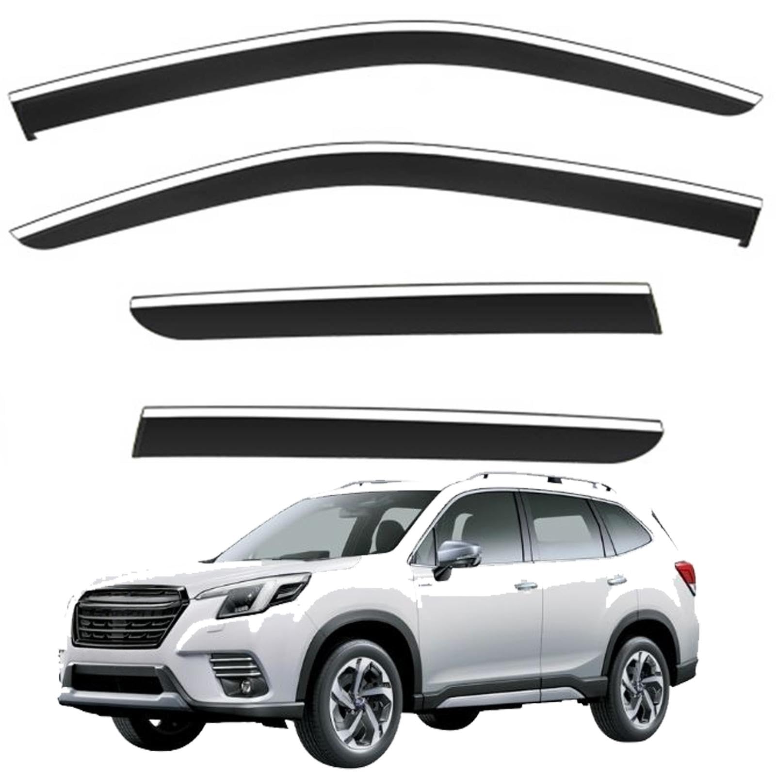 に適用 スバルフォレスターSK5/SK9/SKE型 2018年7月-現行車種専用 サイドバイザー レインガード 雨除け 日よけ 換気可能 工具不要簡単取り付け PC 材質 ドアウィンドウ用 雨天ドライブ 長距離走行(フォレスターSK系)｜ハッピーラッキーショップ
