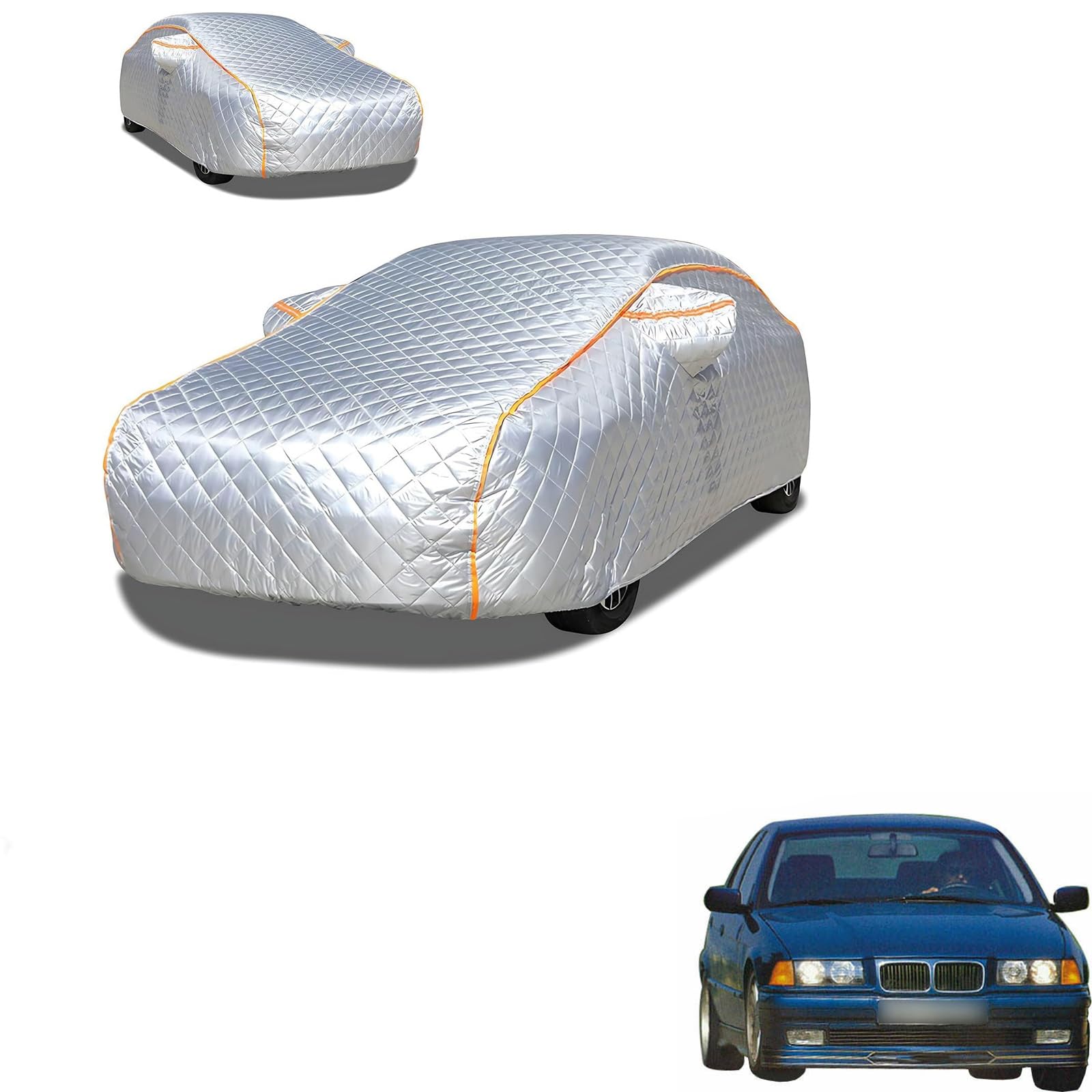 アルピナ B8リムジン E36 1995年8月～1998年11月 専用 極厚5層構造 車カバー 雹対策 ボディカバー 裏起毛 防水 撥水 防雪 紫外線対策 自動車カバー 凍結防止 黄砂 PM2.5 対策 四季対応 屋外 屋内 傷防止 丈夫 収納袋付き｜ハッピーラッキーショップ 11,250円