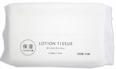 ローションティッシュ ソフトパック 90組(180枚)入　300点セット　19-105　大量注文可能100円均一 100均一 100均 100円ショップアウトドア トイレ 旅行 風邪 花粉症 鼻炎｜万天plus