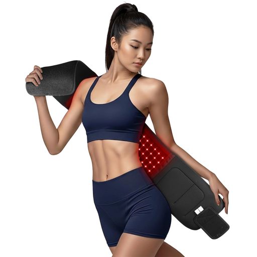 Heathredy 近赤外線ライト腰ベルト 赤色LEDライト搭載 携帯式 USB給電 660nm+850nm タイマー機能付き 5段階調整 3モード サイズ119.98x19.98cm|HappyMasaya