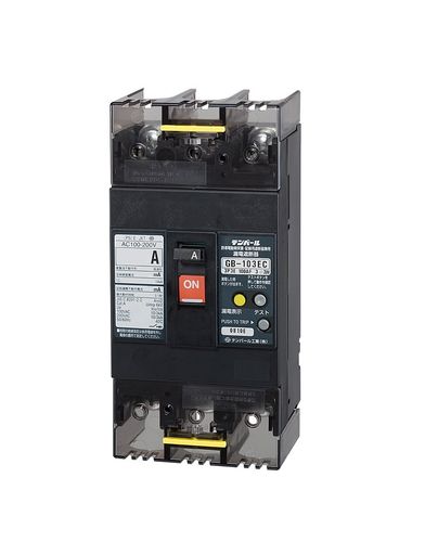 テンパール工業 Eシリーズ 経済タイプ 漏電遮断器OC付 75A 18.5kw -30mA 表面形 103EC0730|HappyMasaya