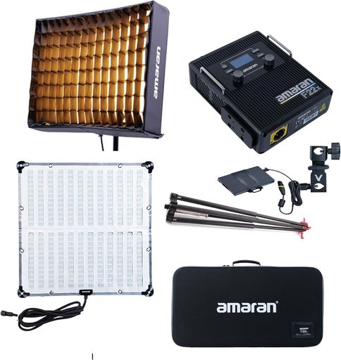Aputure Amaran F22X バイカラー撮影ライト 200W CRI 大きいか等しい95,TLCI 大きいか等しい98 色温度2500K-7500K 7510lux @1m(7500K) アプリ制御可 9種類照明効果｜HappyMasaya