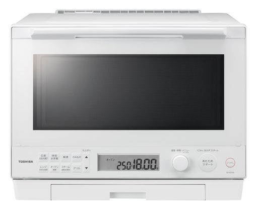 TOSHIBA(東芝) スチームオーブンレンジ 石窯ドーム 30L ER-XD100(W) グランホワイト 1段調理 手間なしお手入れ 簡単操作 フラットテーブル オーブンレンジ 電子レンジ|HappyMasaya