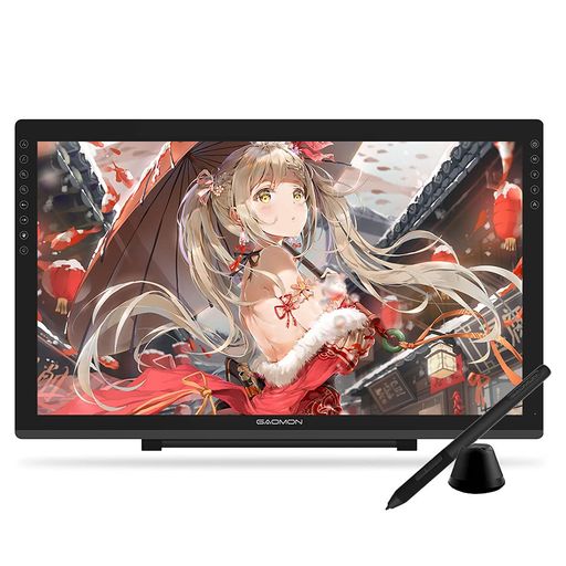 GAOMON 液タブ PD2200 21.5インチ 92%NTSC IPSパネル フルラミネーション 液晶タブレット 傾き検知 筆圧8192レベル 充電不要ペン イラスト デザイン お絵描き 液晶ペンタブレット 無段階スタンド付き｜HappyMasaya