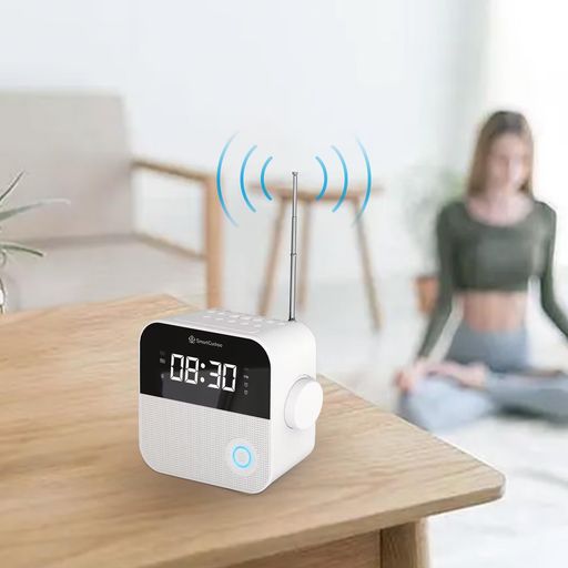 SMARTCUCKOO スマートアラームクロック AM/FMラジオ-ホワイトノイズ 温湿度センサー パーソナルボイス 薬リマインダー。 iOS/Androidアプリ、リモコン、WIFI対応!｜HappyMasaya
