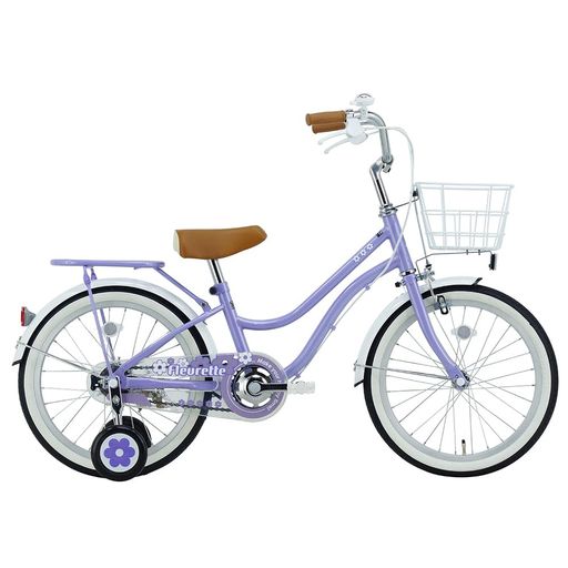 サカイサイクル(SAKAI CYCLE) フルーレットキッズ 自転車 幼児 子供用 キッズバイク 補助輪つき 18インチ FLT18A ラベンダー|Happy night Rainbow