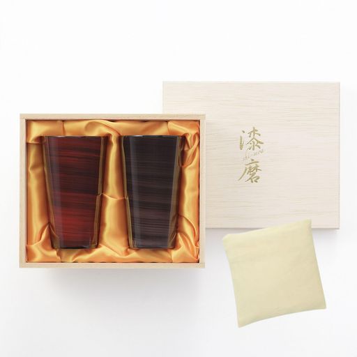 J-kitchens-SimpleBag燕山中塗引っ切り無いタンプラー2パソコン暁月・紫影漆磨7.5cmx12.5糎300竓/SimpleBag越南製/漆磨日本製