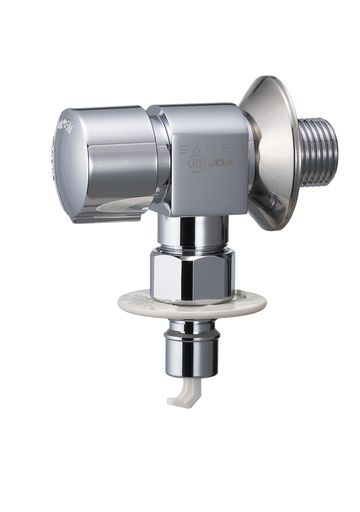 SANEI(サンエイ)洗濯機用送り座水栓ワンタッチ着脱オートストッパー付ハンドル90度開閉JY1433TV-13