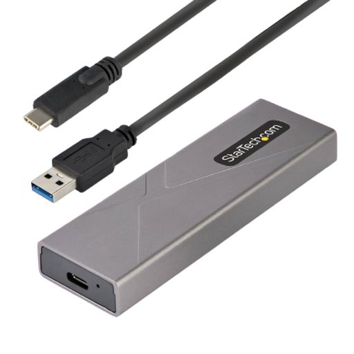 スターテックStarTech.comUSB-C10Gbps-M.2NVMe&M.2SATASSD外付けケース/対応外形サイズ:2230224222602280/USBType-C&Aホストケーブル付属/PCIe&