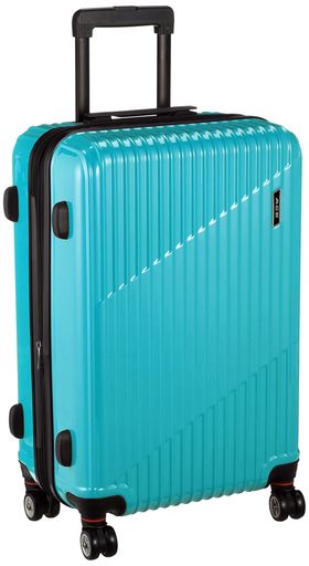 [はやりっ子]旅行バッグ双輪キャスターキャリーケースクレスタピーコックブルーM大いさ64/70L その他-バッグ・小物・ブランド雑貨