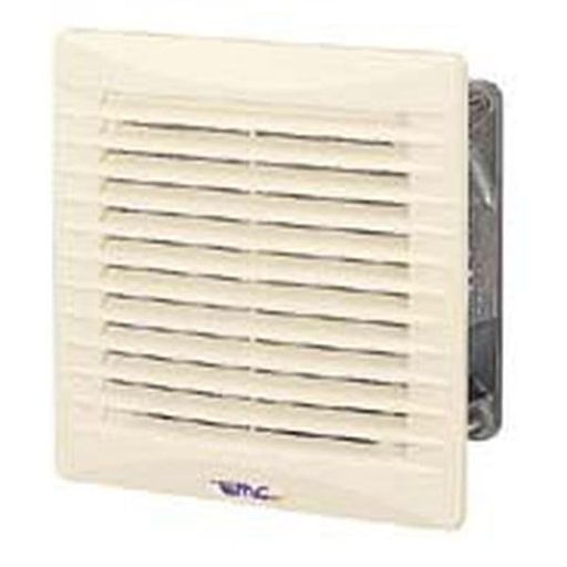 日東工業(NiTO) 電磁シールド EMC仕様 換気扇付 R形 ルーバー 100x100mm 100V ライトベージュ RSLP-10KRES|Happy night Rainbow