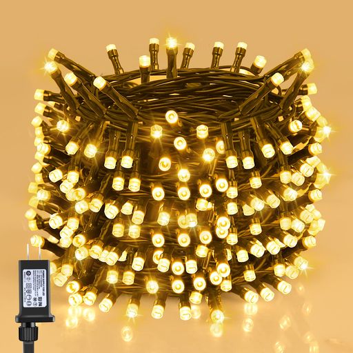 DalugoLEDイルミネーションライトストリングライトストレートクリスマスツリーライト40M400LED複数連結可8点灯モード記憶/タイマー機能クリスマス飾りイルミネーションクリスマス電飾屋外I…