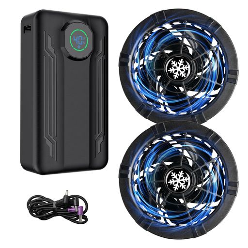 【2025暴風40V/30000mAh】Sumwind空調作業服ファンバッテリーセット40V超高出力30000mAh大容量日本製ブラシレスモーター5段階風力調節26時間稼働現場作業草刈り釣り熱中症対策扇風機付き冷却服用